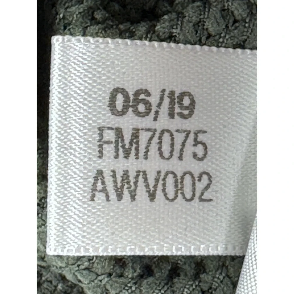 Adidas‎ Pullover 1/4 Zip Long Sleeve Mens M Khaki Green Golf Zip Pockets
